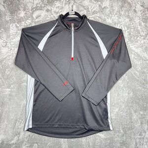 ALO CoolFit ‎ 1/4 Zip Shirt Men's XXL Black Long Sleeve Activewear Pullover